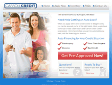 Tablet Screenshot of carrollcreditcenter.com